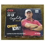 300 rnds CCI .22 LR Mini Mag Ammo