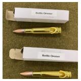 2 Bullet Shaped Bottle Openers