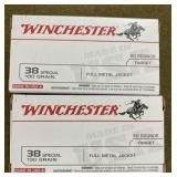 100 rnds Winchester .38 Spl Ammo