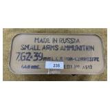640 rnds Sealed Can Russian 7.62x39mm Ammo