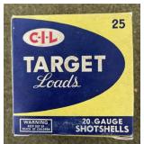 25 rnds CIL 20 ga Shotshells