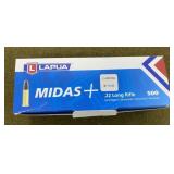 500 rnds Lapua Midas+ .22 LR Ammo