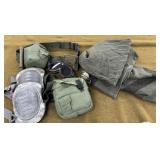 2 Military Canteens,Belt ,Army Blanket