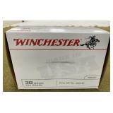 100 rnds Winchester .38 Spl Ammo