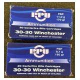 40 rnds PPU .30-30 Ammo