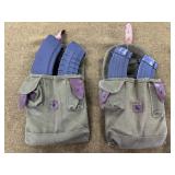 4-30 round AK-47 Mags & 2 Mag Pouches