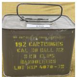 192 rnds .30-06 Military Ammo