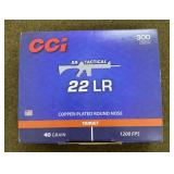 300 rnds CCI .22 LR Ammo