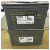 2 Metal Ammo Cans
