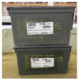 2 Metal Ammo Cans