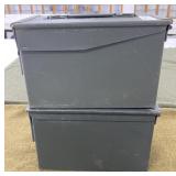 2 Metal Ammo Cans