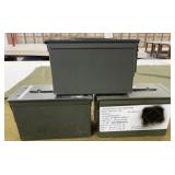 3 Metal Ammo Cans