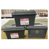 3 Plastic Ammo Cans