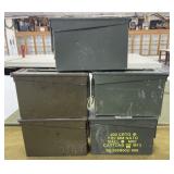 5 Military Ammo Cans