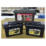 3 Large Plastic Ammo Cans