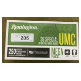 250 rnds Remington .38 Spl Ammo