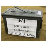 500 rnds IMI 5.56mm Ammo & Can