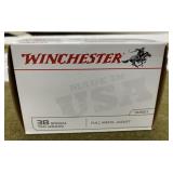 100 rnds Winchester .38 Spl Ammo