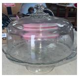 Glass Cake Stand with Lid