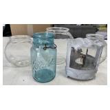 Fish Bowl and Canning Jar