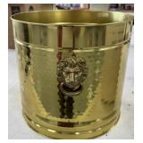 Metal Planter with Lions Head
