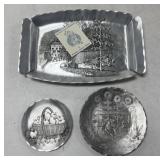 Hammered  Aluminum Platter & Plates