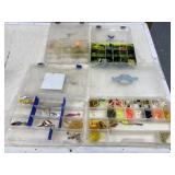 Fishing Tackle in Bait Boxes