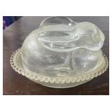 Glass Rabbit On Nest