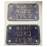 1953 Boat License