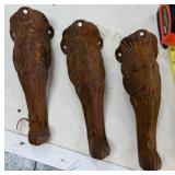 3- Iron Furniture Legs