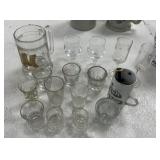 Beer & Shot Glasses, Steins