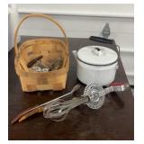 Graniteware Teapot & Red Handle Mixer