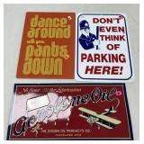 3 - Metal Signs