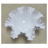 Hobnail Milk Glass Bowl