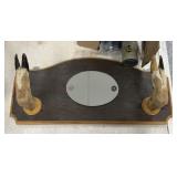 Deer Coat Rack w/ Mirror