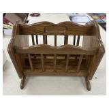 Oak Magazine Rack