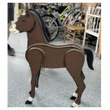Wood 42" Tall Horse
