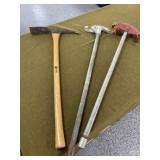 Conduit Benders and Pick Axe