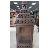 Copper Bronze Glass Wall Lantern