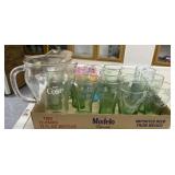 Coca-Cola Pitcher and Glasses