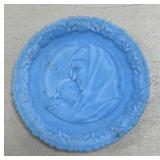 Fenton Blue Slag Glass Plate