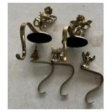 Brass Stocking Hangers