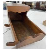Walnut Doll Cradle