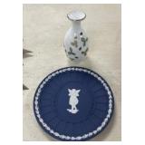 Wedgewood Plate & Vase