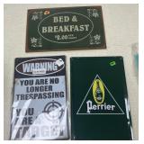 3 - Metal Signs