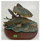 Resin Fish Sculpture on Base