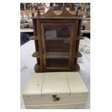 Jewelry Box and Wall Curio Cabinet