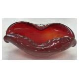 Red 8" Art Glass
