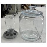Poultry Feeder & 3 Gallon Jar w/ Lid