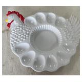 Chicken Porcelain Egg Plate